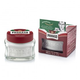 Pre Shave Cream Proraso cu unt de shea si ulei de santal 100 ml